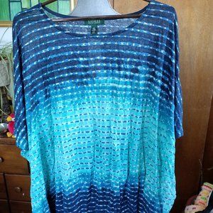 Lauren Ralph Lauren Women's Kimono Style Linen Top NWT Sz 1x